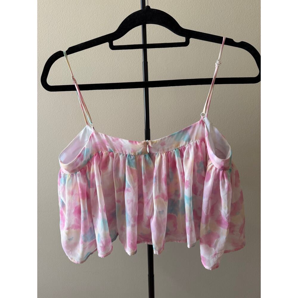 Koch Tie Dye Swing Cropped Tank Top Size Medium